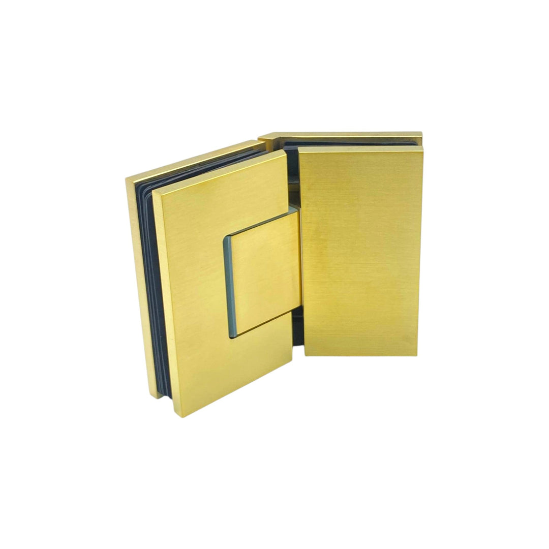 Adjustable Glass To Glass 135° Hinge with Cover Plate