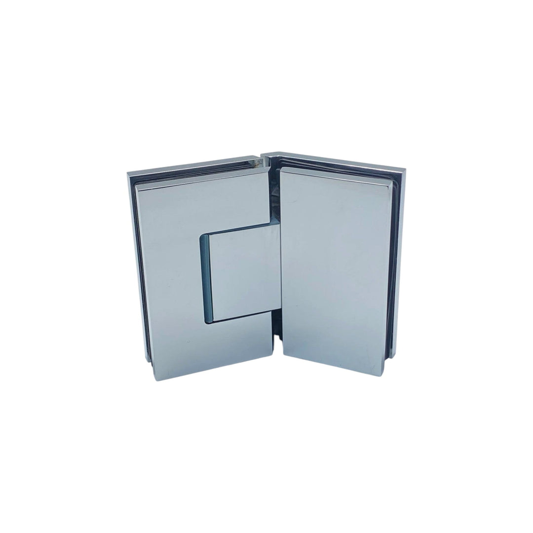 Adjustable Glass To Glass 135° Hinge with Cover Plate