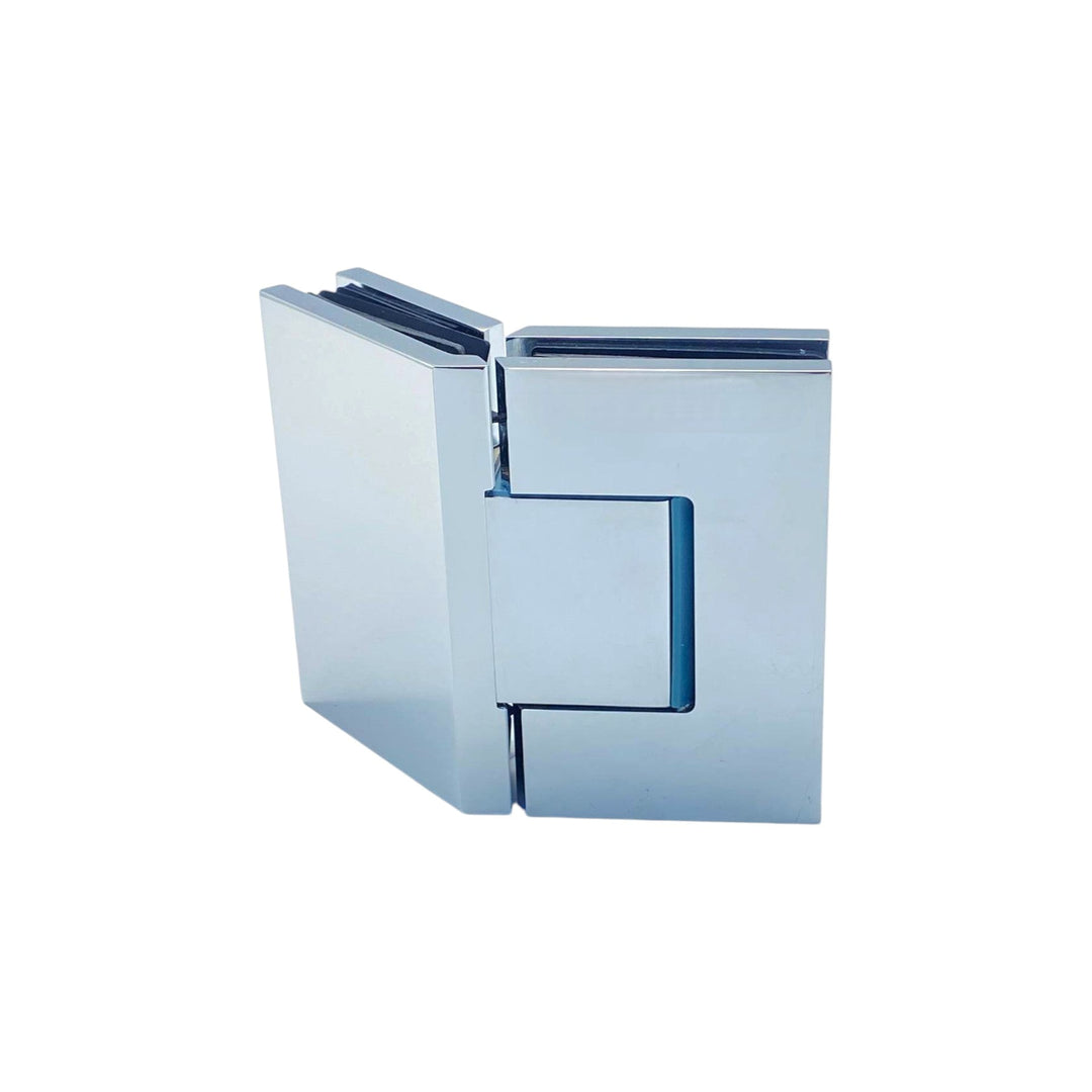 Adjustable Glass To Glass 135° Hinge with Cover Plate