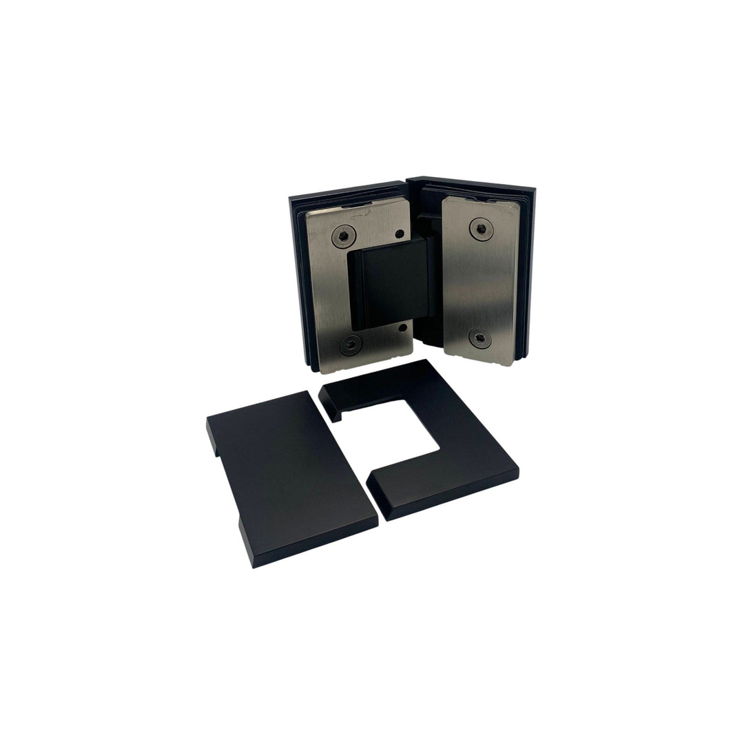 Adjustable Glass To Glass 135° Hinge with Cover Plate