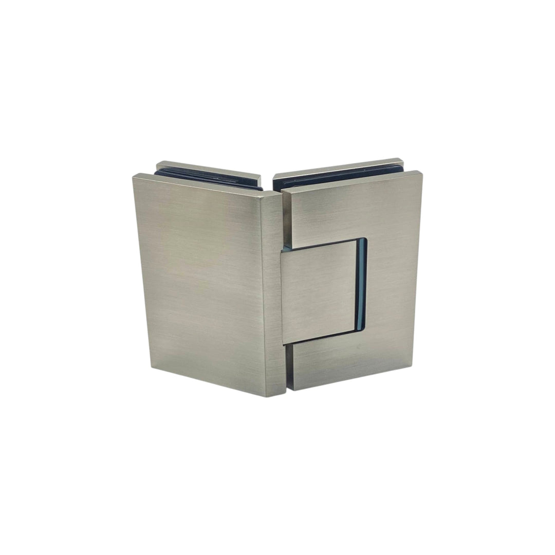 Adjustable Glass To Glass 135° Hinge with Cover Plate