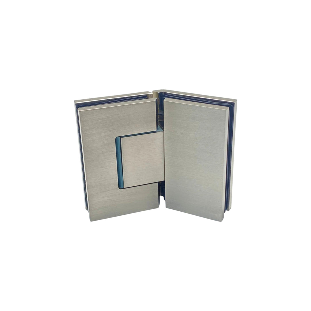 Adjustable Glass To Glass 135° Hinge with Cover Plate