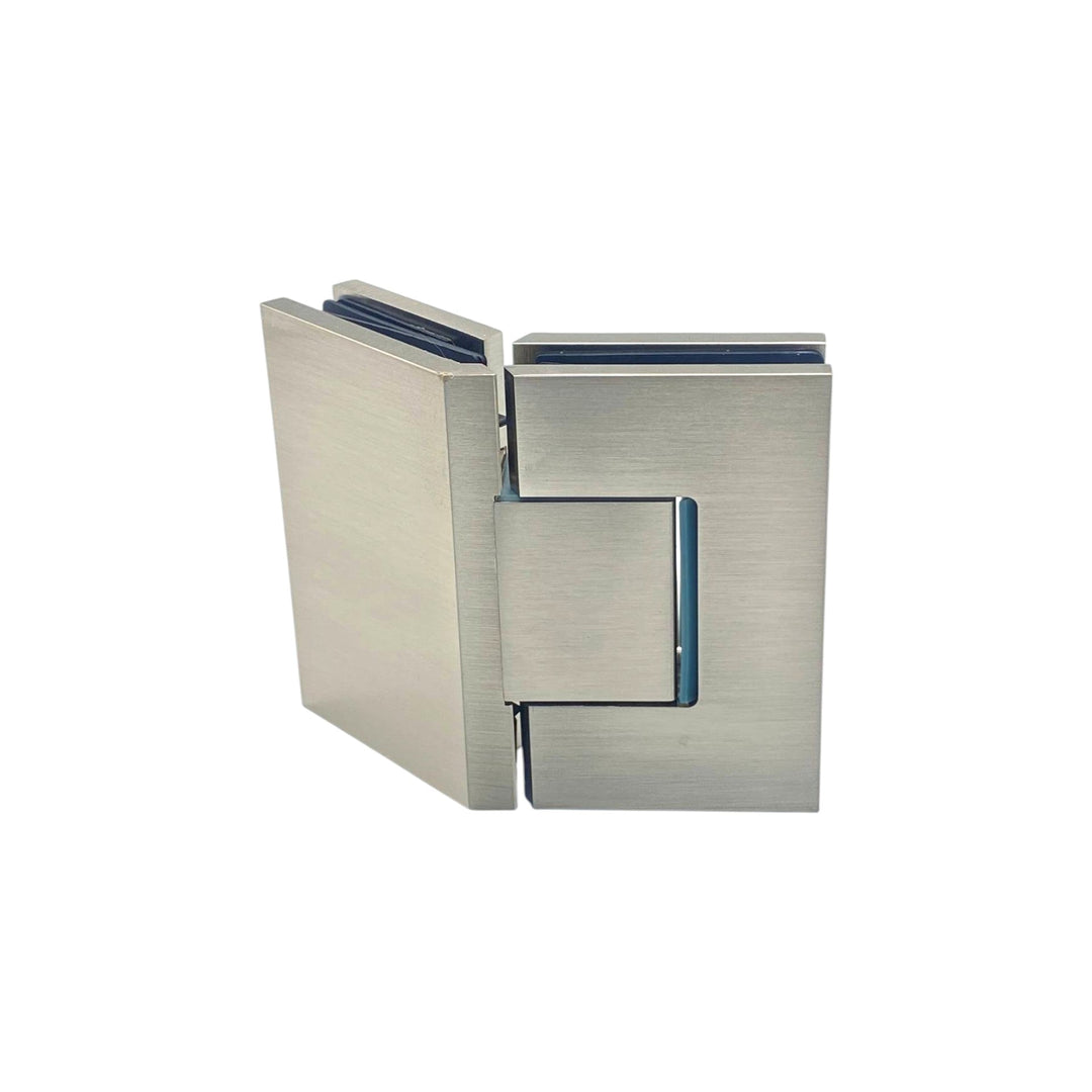 Adjustable Glass To Glass 135° Hinge with Cover Plate