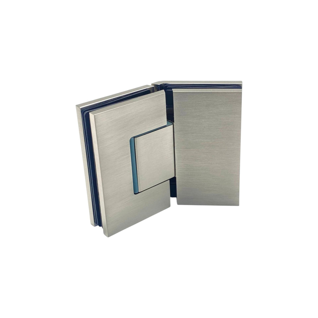 Adjustable Glass To Glass 135° Hinge with Cover Plate