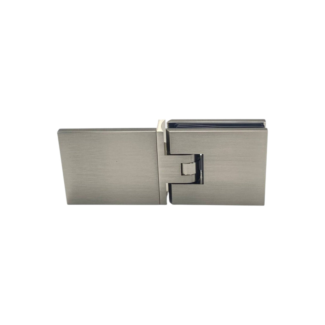 Adjustable Wall To Glass 180° Hinge with Cover Plate