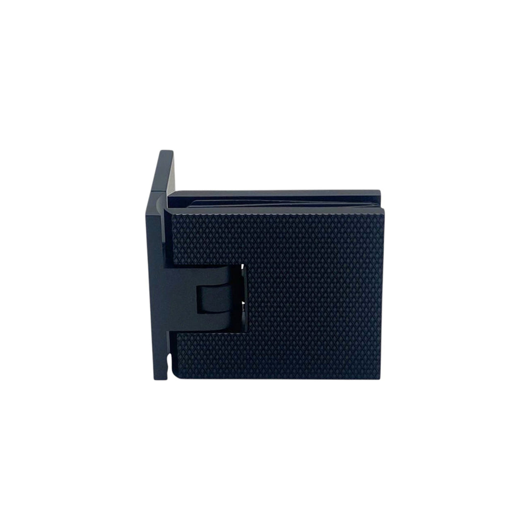 Adjustable Offset Plate Wall To Glass 90° Hinge with Cover