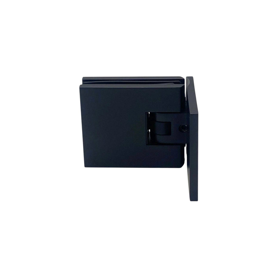 Adjustable Offset Plate Wall To Glass 90° Hinge with Cover