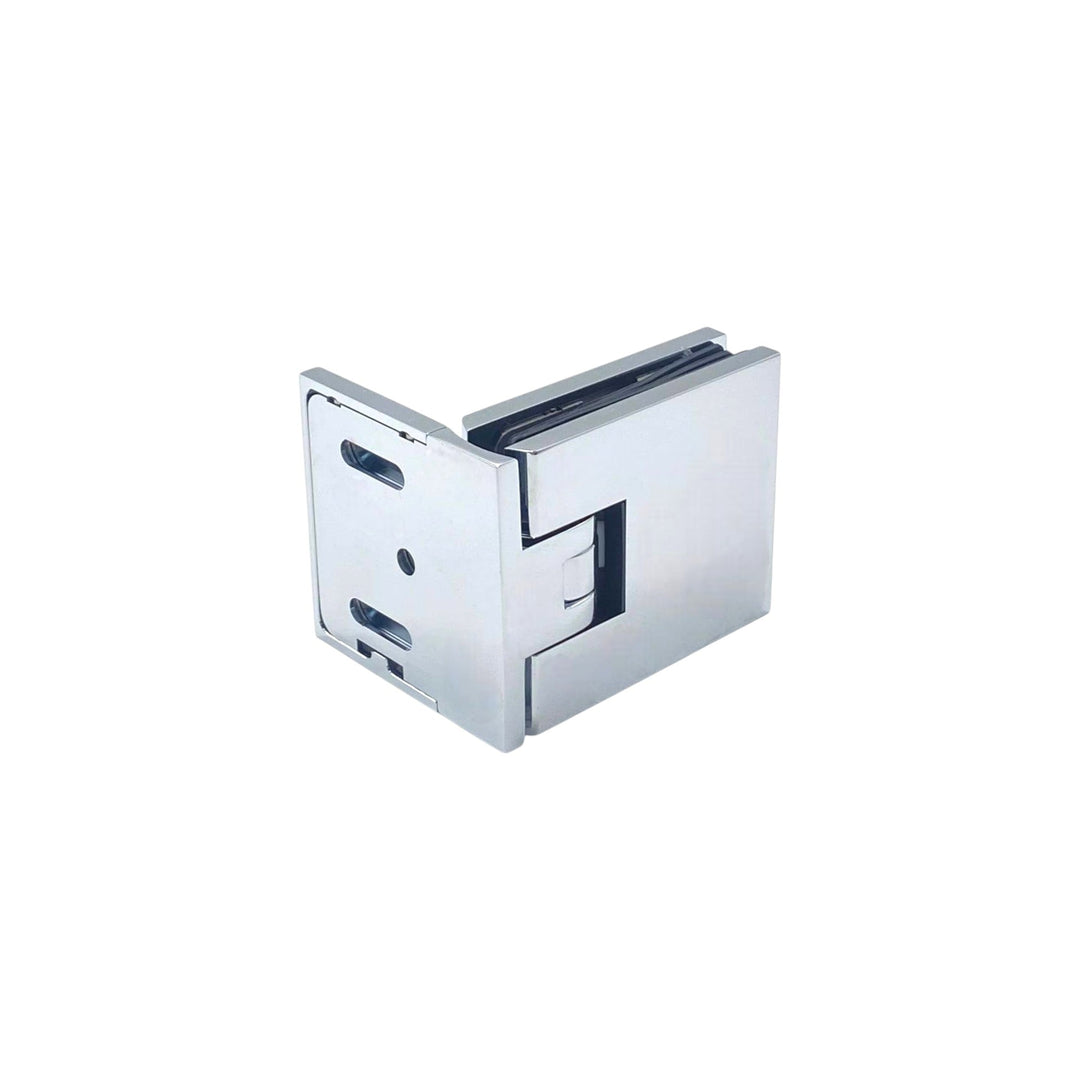 Diamond Edge Offset Plate Wall To Glass 90° Shower Hinge