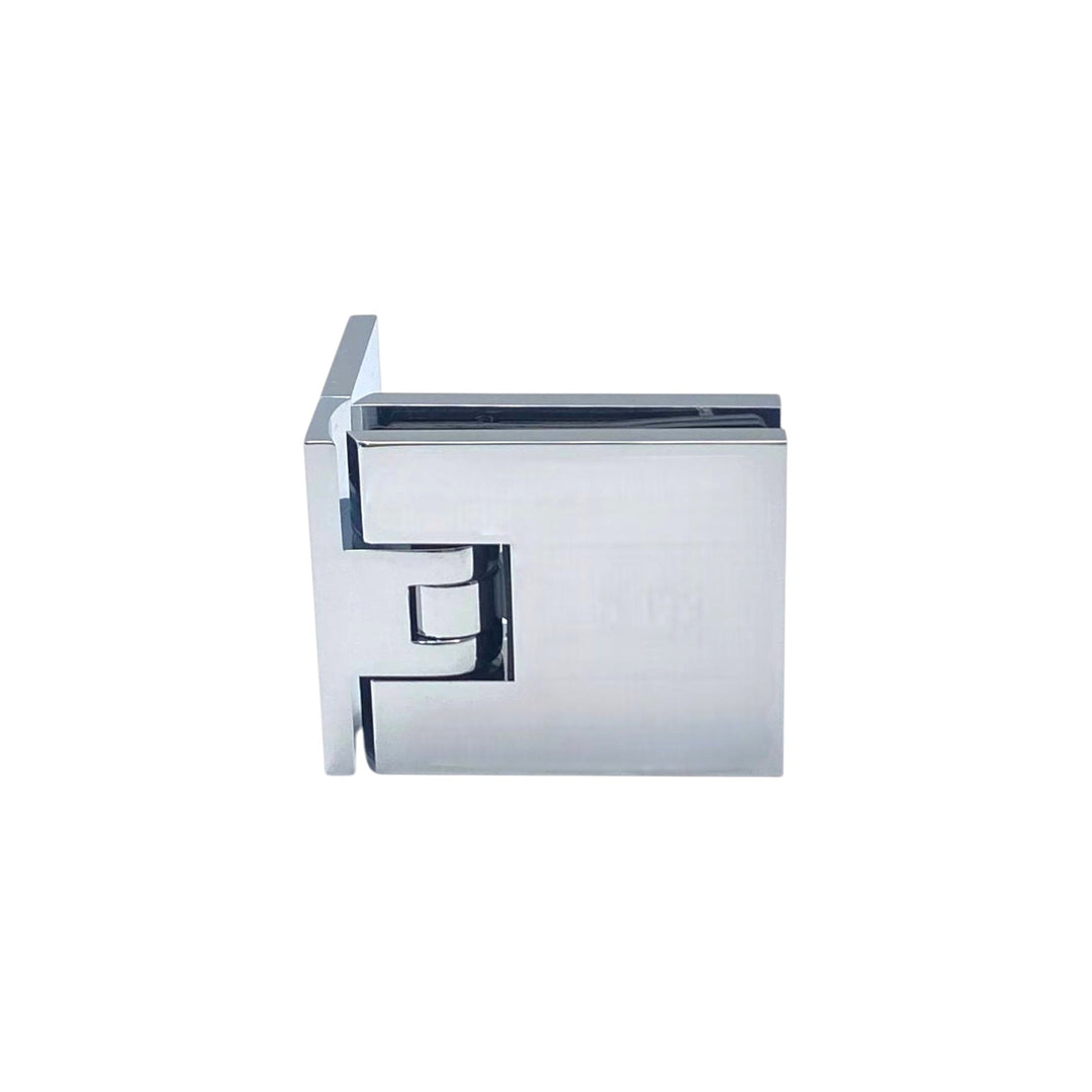 Diamond Edge Offset Plate Wall To Glass 90° Shower Hinge