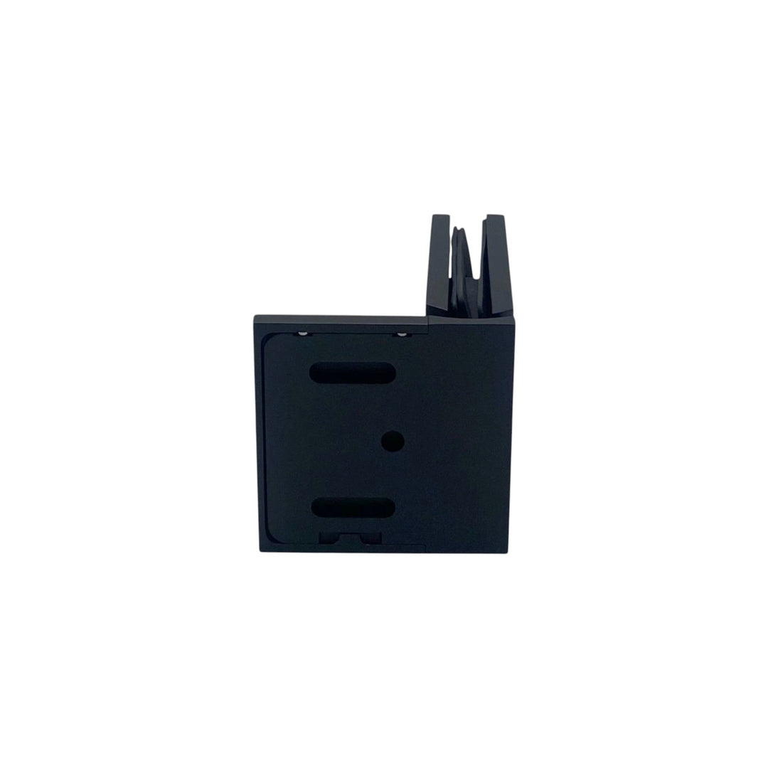 Adjustable Offset Plate Wall To Glass 90° Hinge with Cover