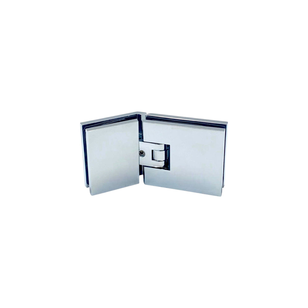 Adjustable Glass To Glass 135° Hinge with Cover Pkate