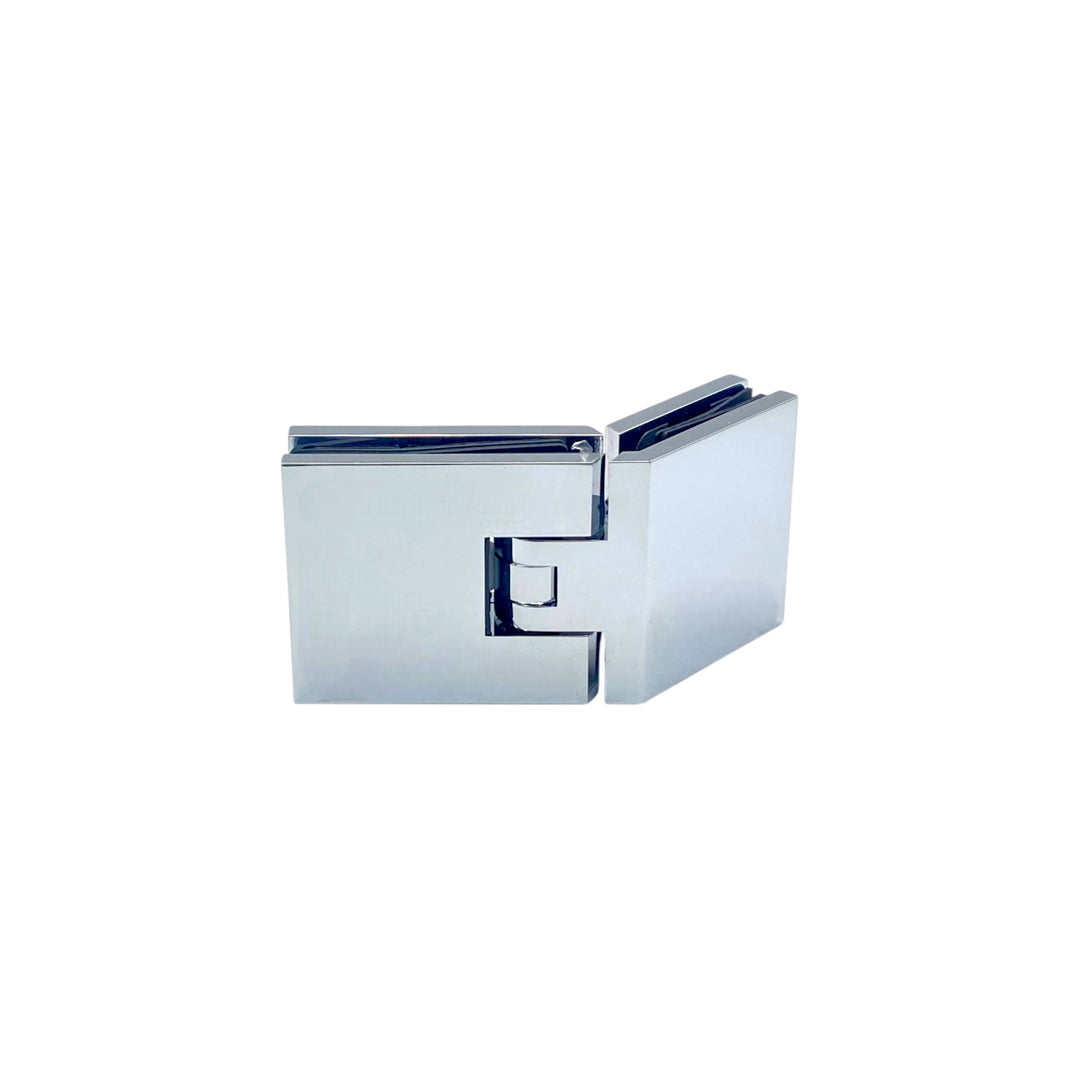 Adjustable Glass To Glass 135° Hinge with Cover Plate -
