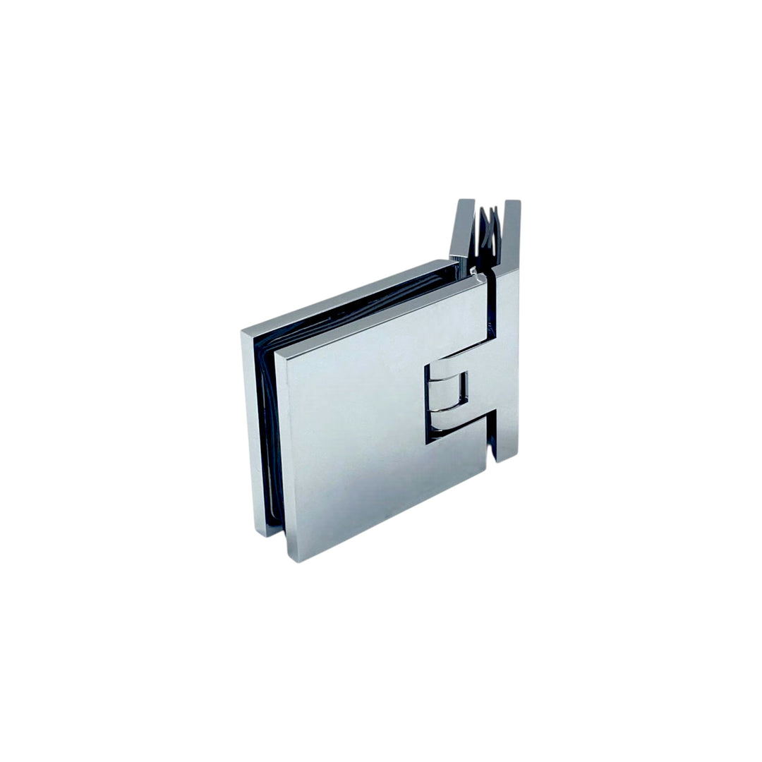 Adjustable Glass To Glass 135° Hinge with Cover Plate -