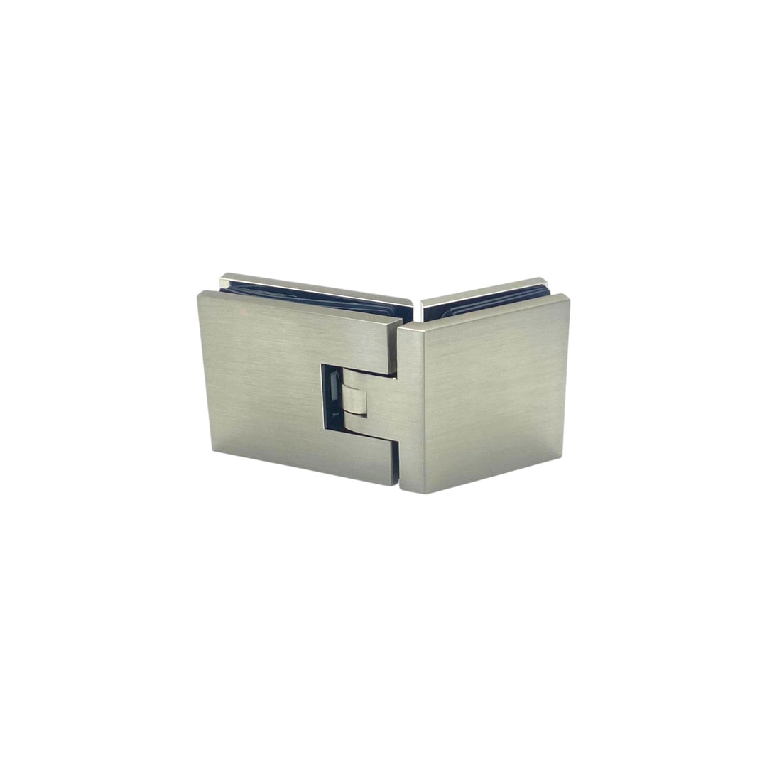 Adjustable Glass To Glass 135° Hinge with Cover Plate