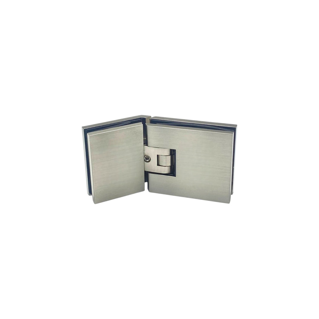 Adjustable Glass To Glass 135° Hinge with Cover Plate