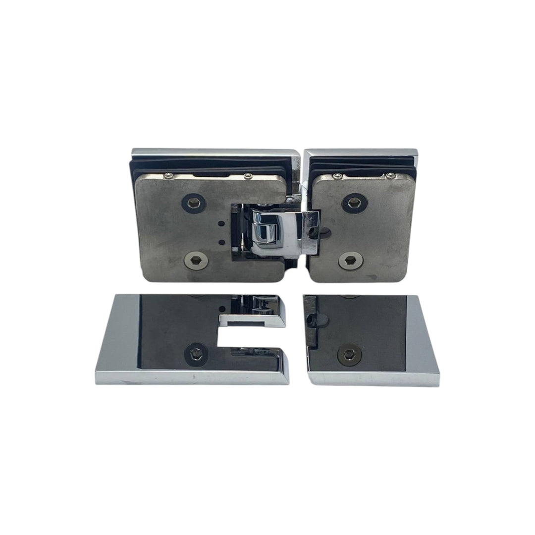 Shower Hinge Glass To Glass 180° Hinge with Cover Plate
