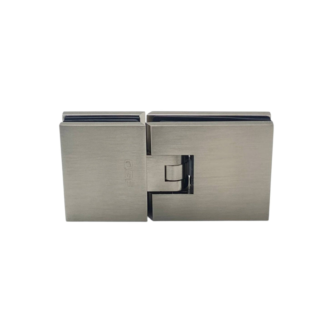 Shower Hinge Glass To Glass 180° Hinge with Cover Plate