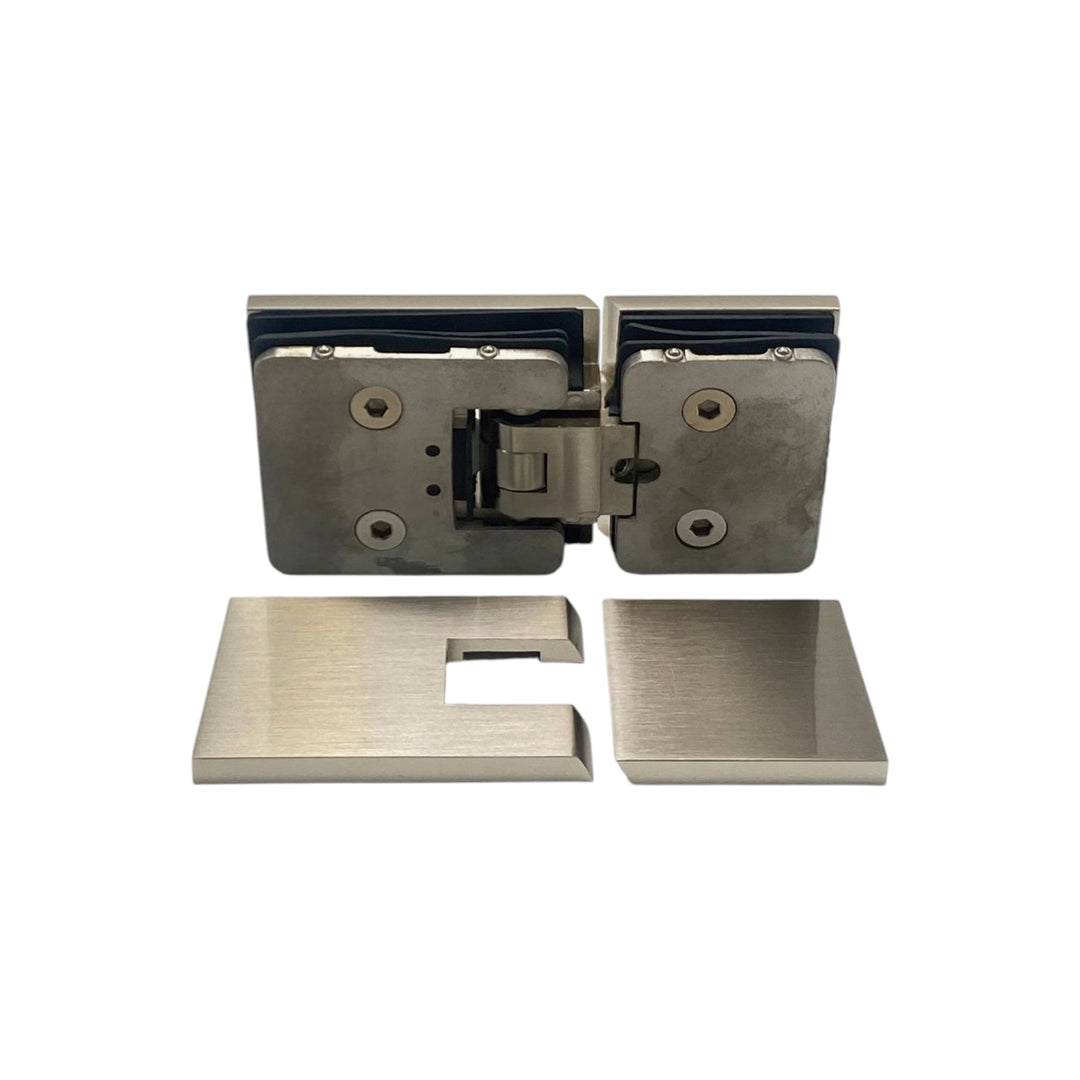 Shower Hinge Glass To Glass 180° Hinge with Cover Plate