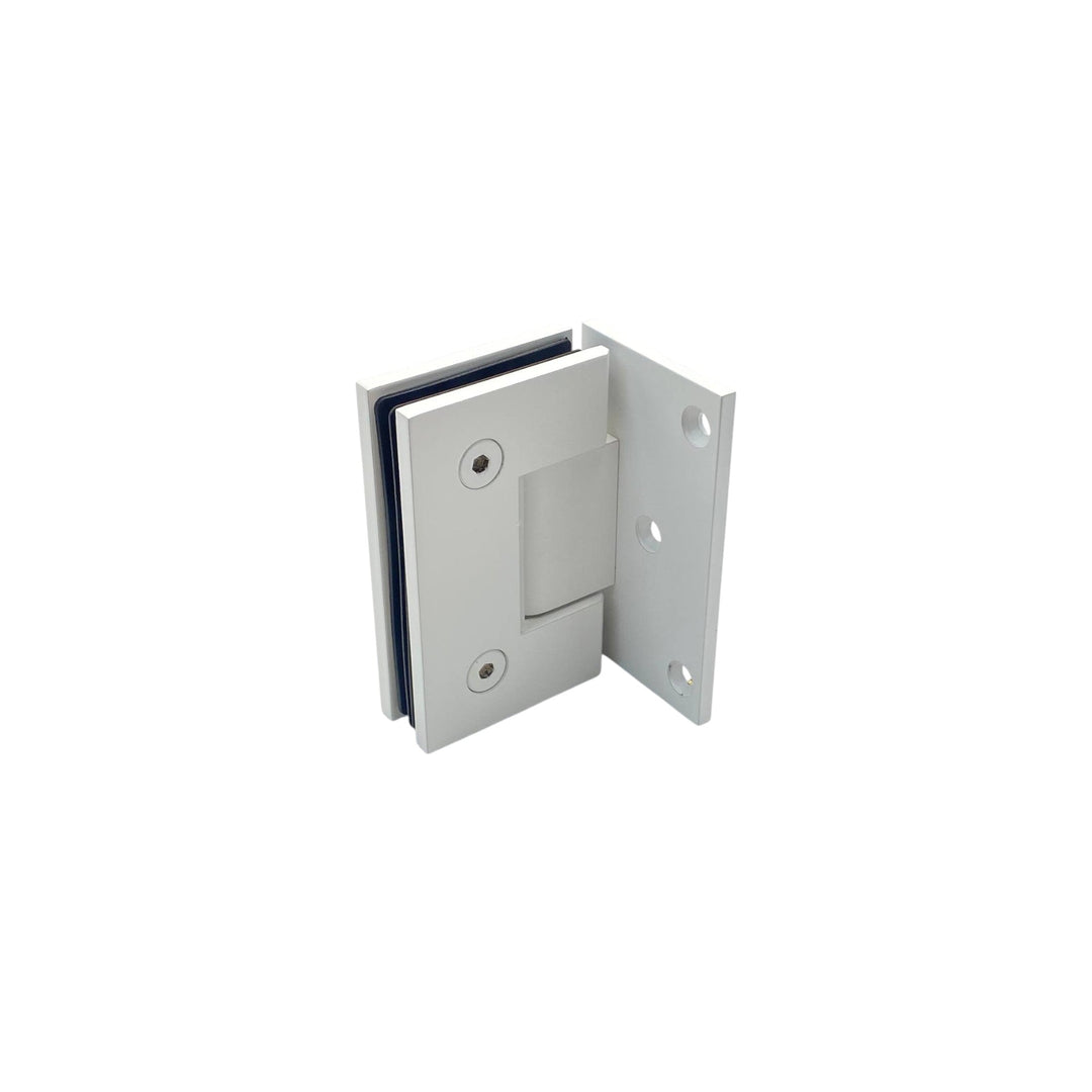 York Bevelled Offset Plate Wall To Glass 90° Shower Hinge
