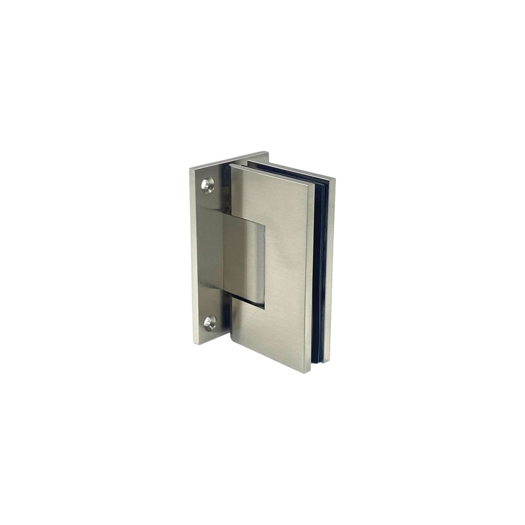 Valencia Heavy Duty Full Plate Wall To Glass 90° Shower Hinge