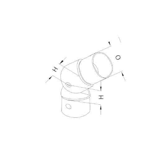 Tube connector   (adjustable)