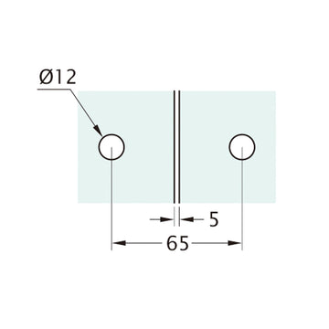 Glass to Glass Latch - GL-508-CP