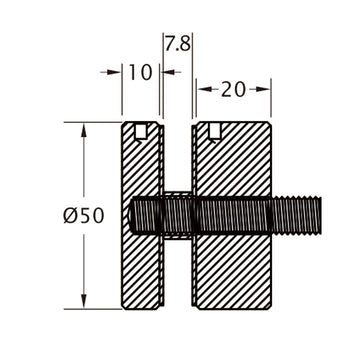 Long Round Glass Adapter - AD-520-316