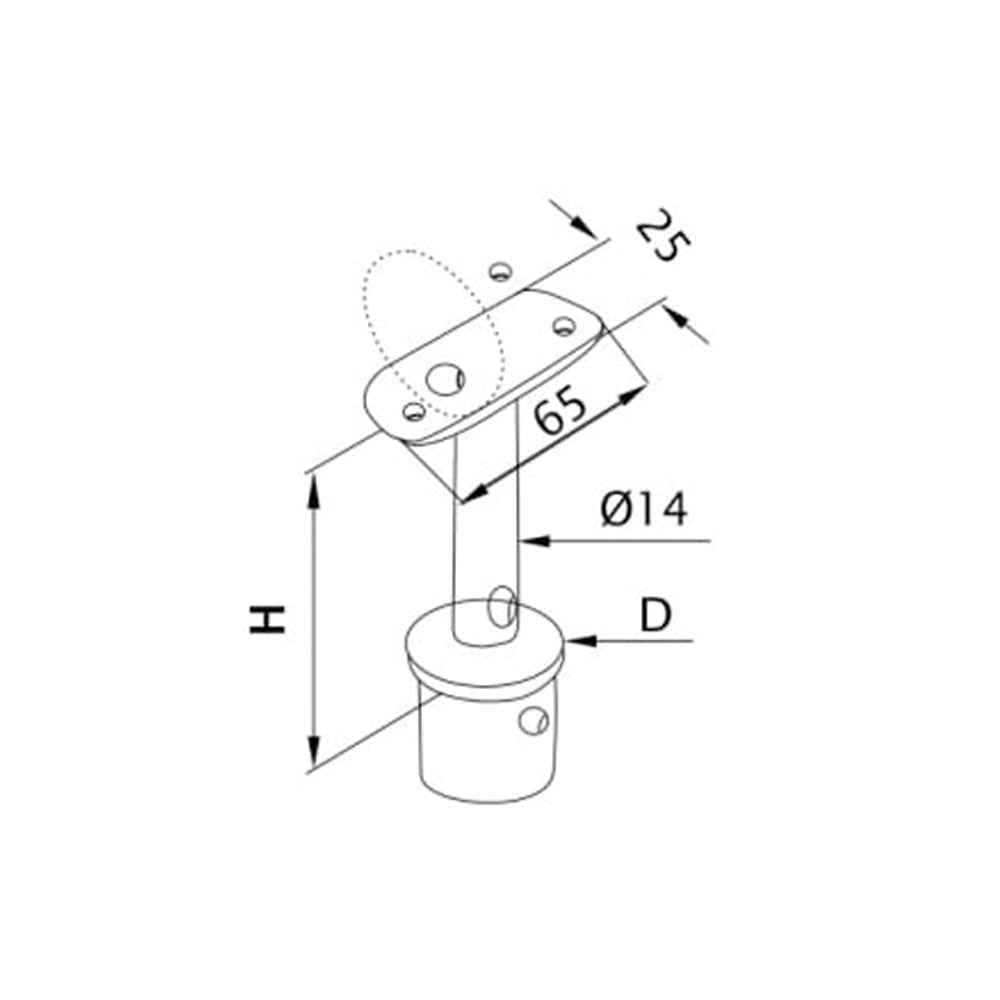 Handrail saddle
