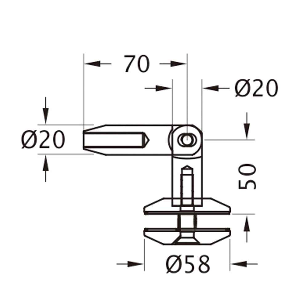 Canopy system for glass to wall (cnp 752)