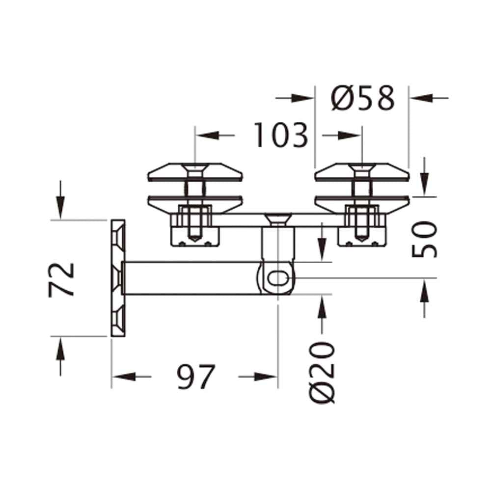 Canopy system for double glass connector