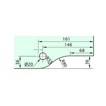 Glass Door Patch - Over Glass Pivot