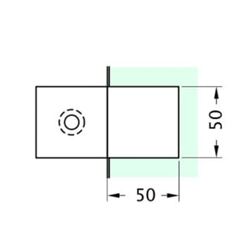 Wall to Glass 180⁰ - SB-305S-CP