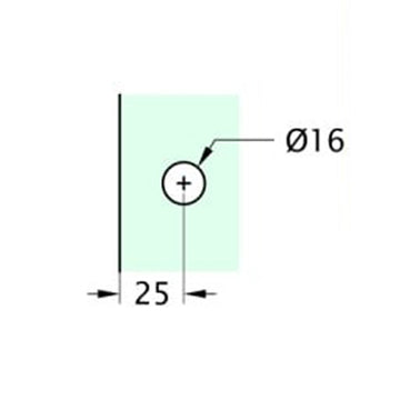 Glass to Glass 180⁰ - SB-313B-CP